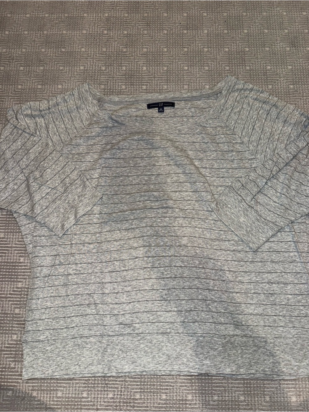 GAP Light Heather Gray Short Sleeve Top